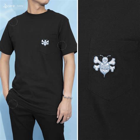 shawn x dior logo t shirt|x shawn oversized bee t.